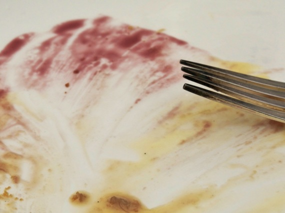 Rebarbarás-körtés-gyömbéres torta maradványa az M on the Bundban